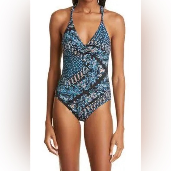 Ulla Johnson Madeira Racerback One-Piece Swimsuit in Azure, SZ Small, $350 - Picture 4 of 11